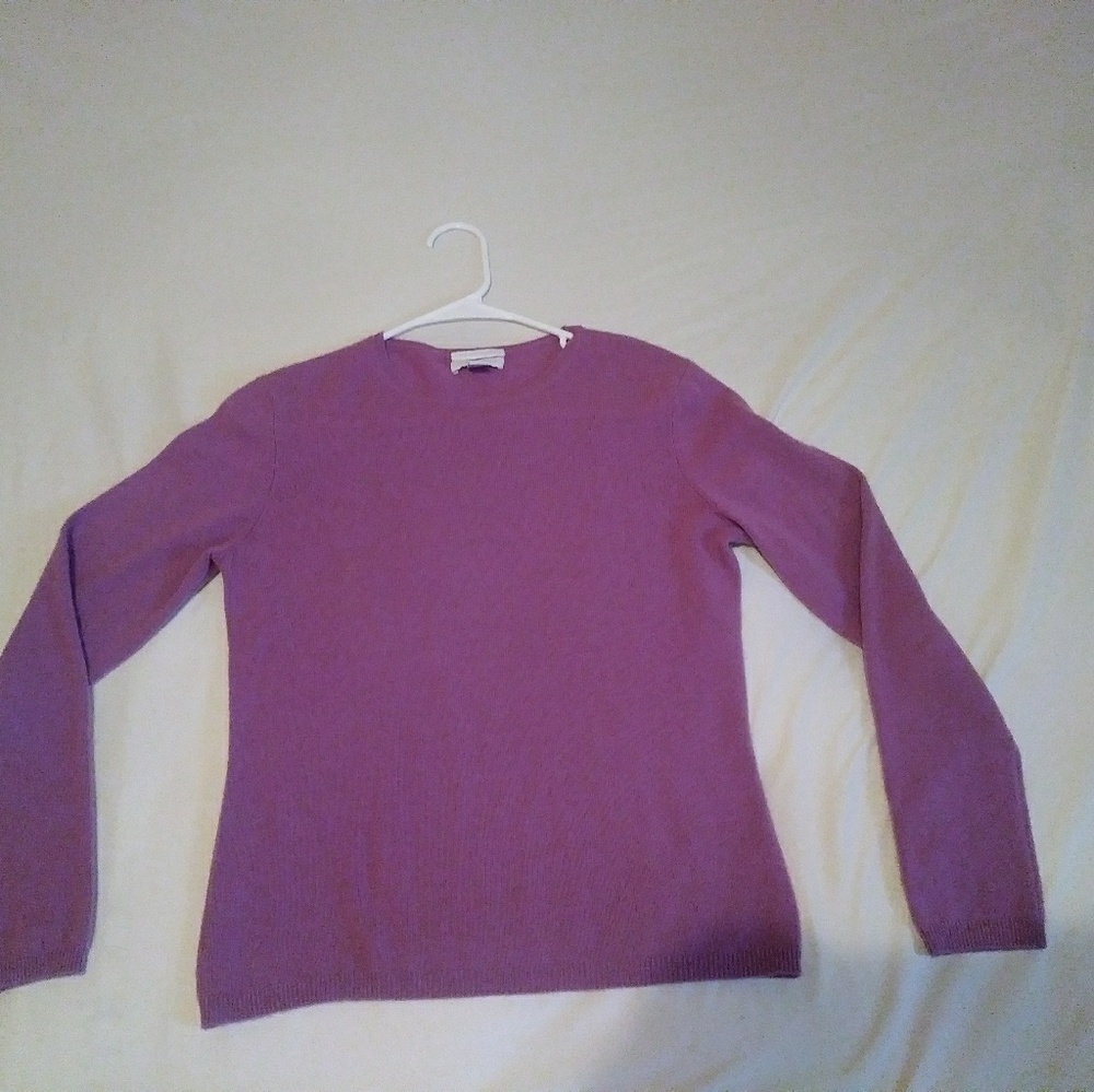 BOGO Charter Club Small Cashmere Purple Sweater